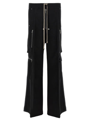 Rick Owens Schwarze Woll-Cargo-Hose