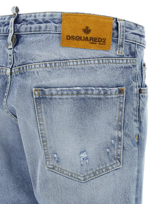 Dsquared² Blaue Baumwoll-Skinny-Jeans