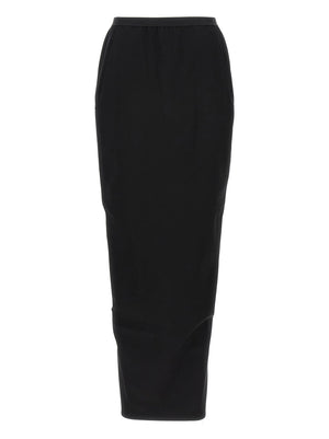 Rick Owens Schwarzer Woll-Minirock