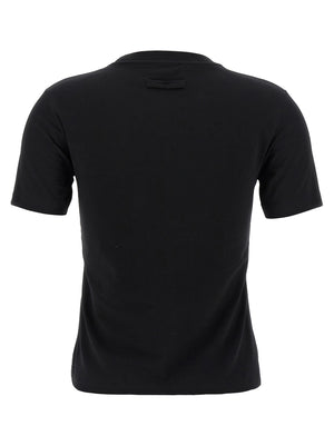 Jean Paul Gaultier Schwarzes Baumwoll-T-Shirt