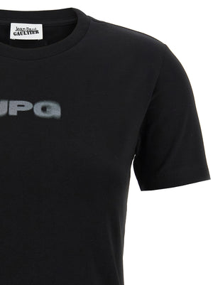 Jean Paul Gaultier Schwarzes Baumwoll-T-Shirt