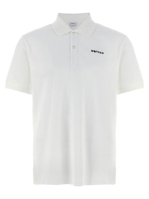 Alexander McQueen Bicolor Cotton Polo Shirt