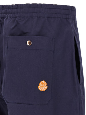 MONCLER GENIUS Blaue Baumwoll-Freizeithose