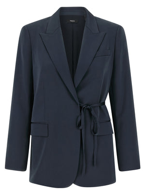 Theory Blauer Blazer aus Polyester