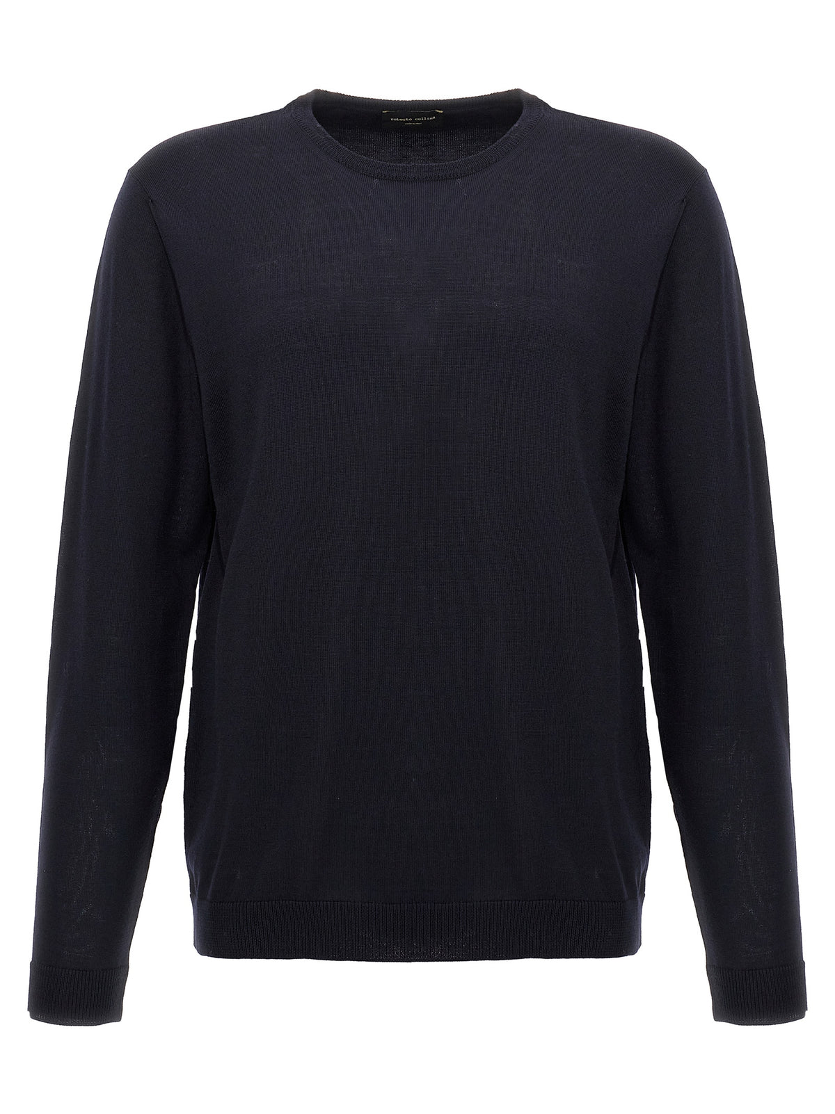 Roberto Collina Blauer Cardigan aus Merinowolle