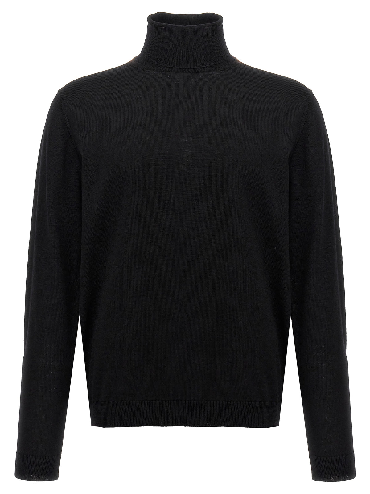 Roberto Collina Schwarzer Cardigan aus Merinowolle