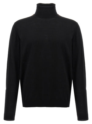 Roberto Collina Schwarzer Cardigan aus Merinowolle