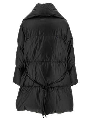 MM6 Maison Margiela Schwarzer Viskose-Mantel