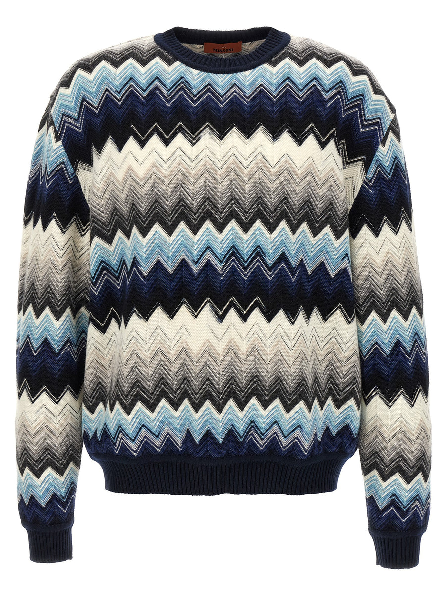 Missoni Mehrfarbige Wollstrickjacke