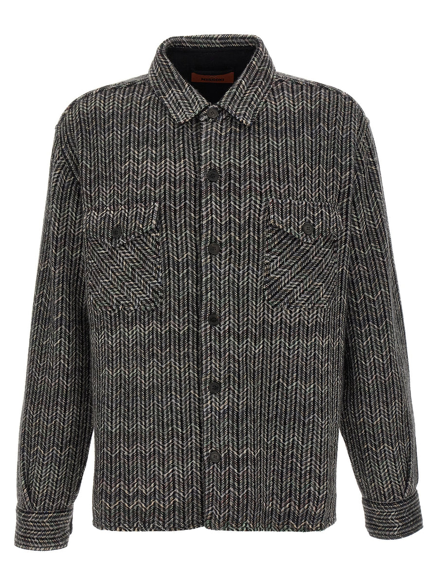 Missoni Graue Wollbluse