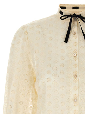 Valentino Garavani Weiße Baumwollbluse