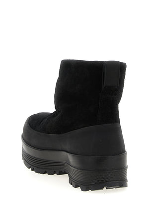 Stone Island Schwarze Gummistiefeletten