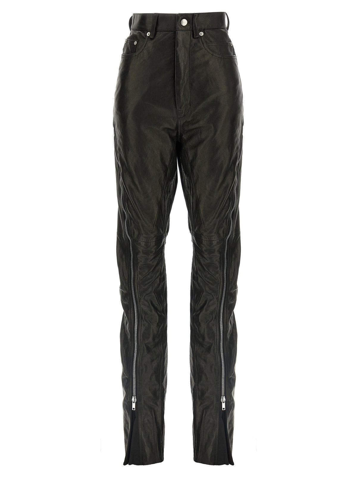 Rick Owens Schwarze Lederhose