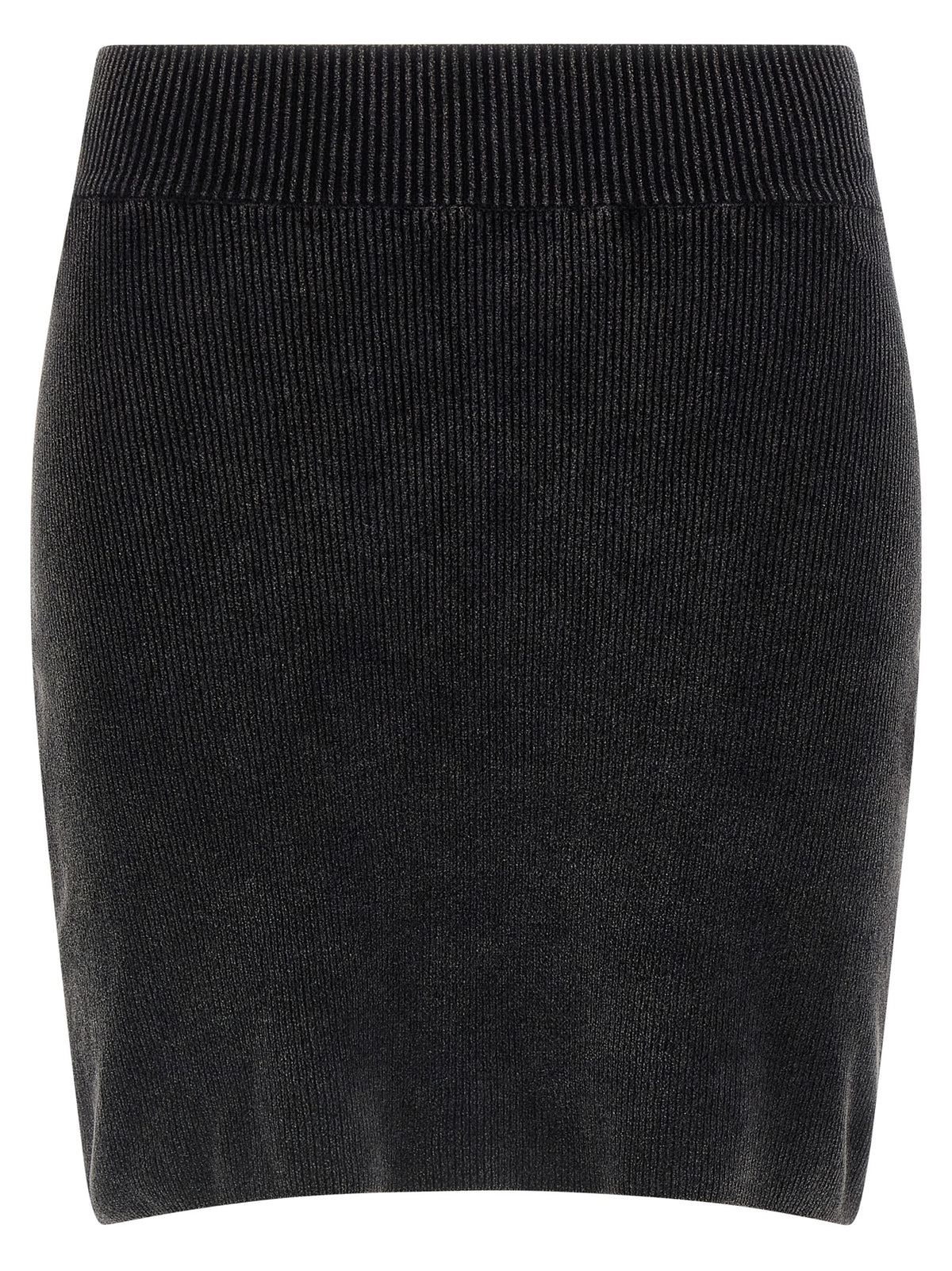 Alexander Wang Schwarzer Baumwoll-Maxirock