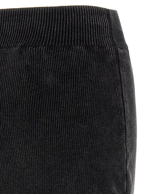 Alexander Wang Schwarzer Baumwoll-Maxirock