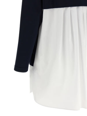 Elisabetta Franchi Kurzes blaues Kleid aus Viskose