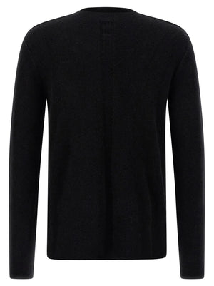 Rick Owens Schwarzer Wollcardigan