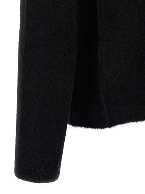 Rick Owens Schwarzer Wollcardigan