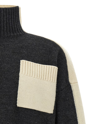 J.W.Anderson Grauer Cardigan aus Elasthan