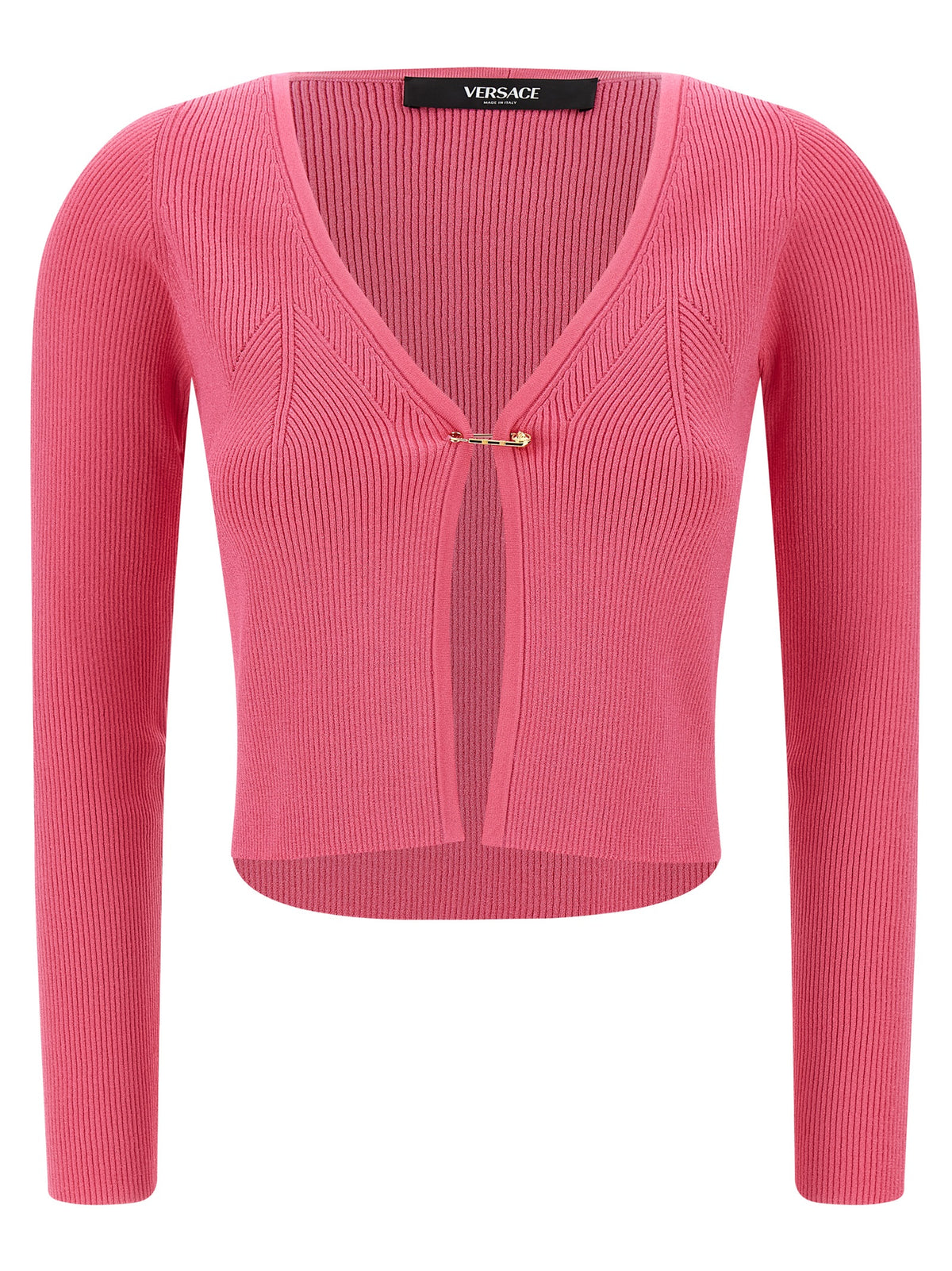 Versace Fuchsia Viskose-Strickjacke