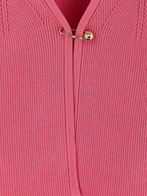 Versace Fuchsia Viskose-Strickjacke