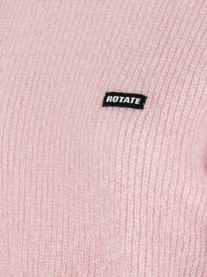 ROTATE BIRGER CHRISTENSEN Mehrfarbige Wollstrickjacke