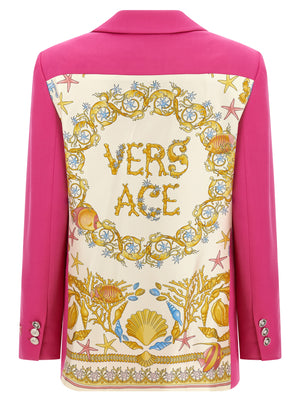 Versace Fuchsia Virgin Wool Blazer