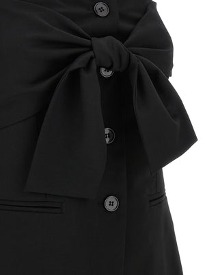 Max Mara Schwarze Tanktops aus reiner Schurwolle