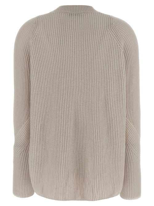 'S Max Mara Beige Wollstrickjacke