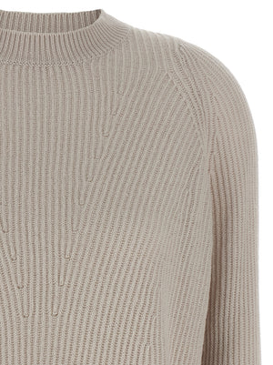 'S Max Mara Beige Wollstrickjacke