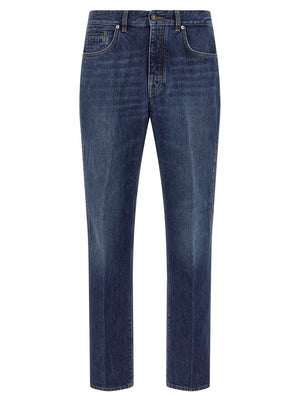 Givenchy Blaue Jeans aus Baumwolle im geraden Schnitt