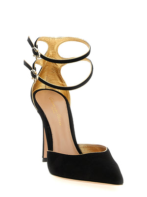 Gianvito Rossi Schwarze Pumps aus Wildleder mit hohem Absatz