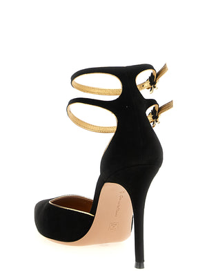 Gianvito Rossi Schwarze Pumps aus Wildleder mit hohem Absatz
