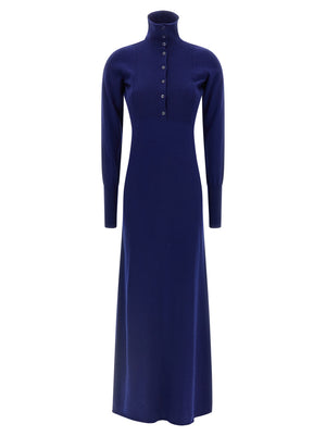 Tom Ford Langes blaues Kaschmirkleid