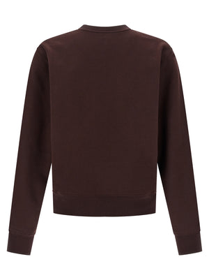 Saint Laurent Sweatshirt aus Baumwolle in Bordeaux