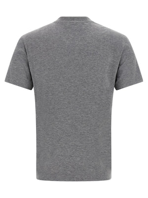 Fendi Graues Baumwoll-T-Shirt