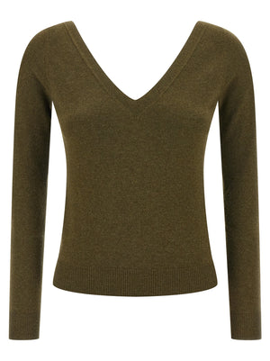 Saint Laurent Zweifarbige Kaschmir-Strickjacke