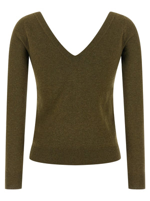 Saint Laurent Zweifarbige Kaschmir-Strickjacke