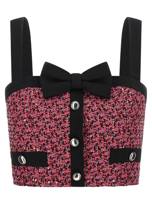 Alessandra Rich Mehrfarbige Polyamid-Tanktops