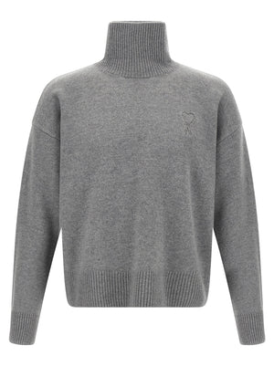 Ami Paris Grauer Wollcardigan