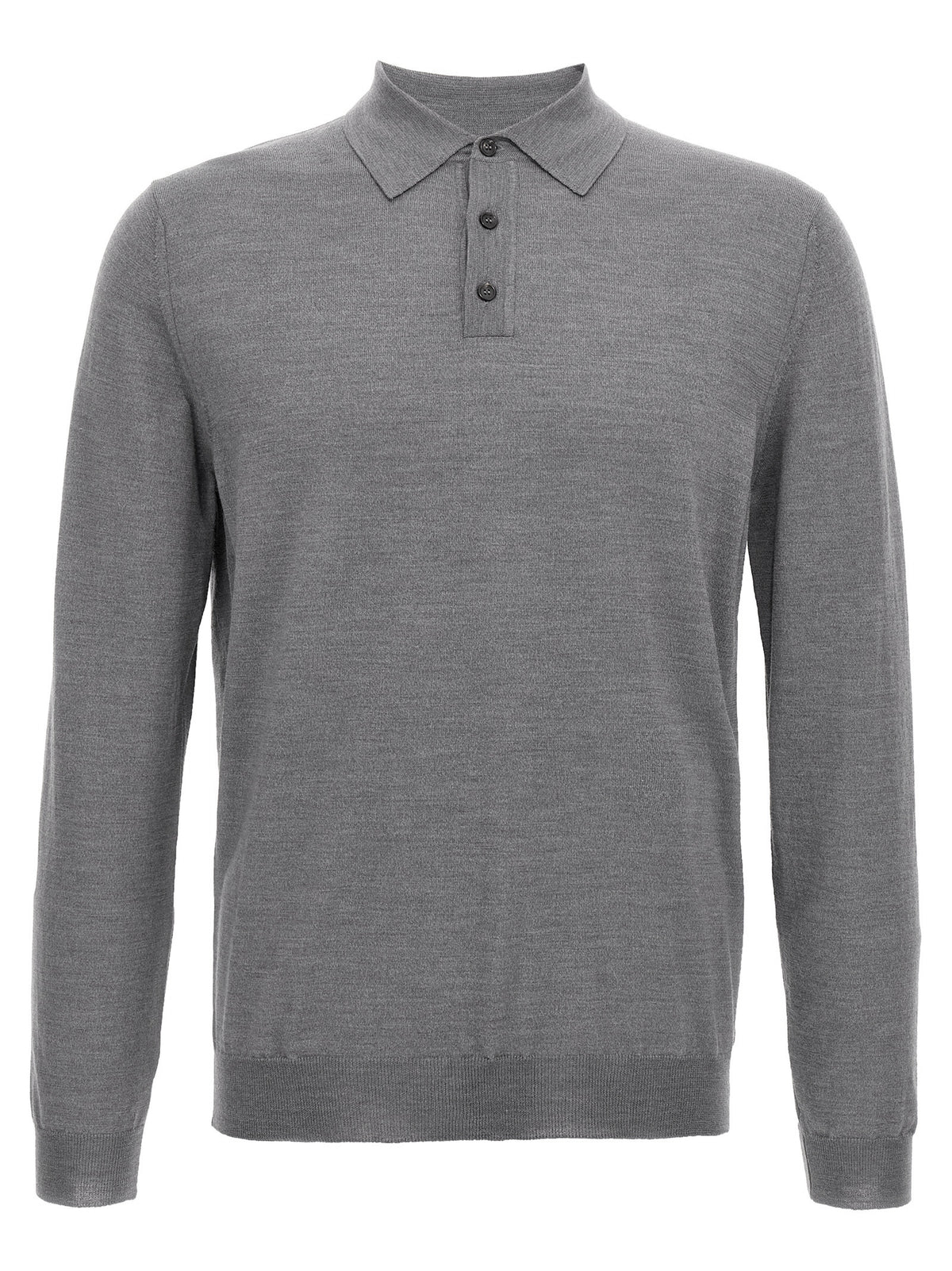 ZANONE Graues Kaschmir-Poloshirt