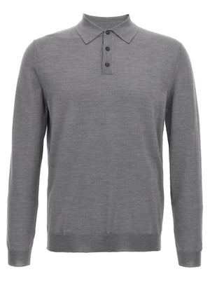 ZANONE Graues Kaschmir-Poloshirt