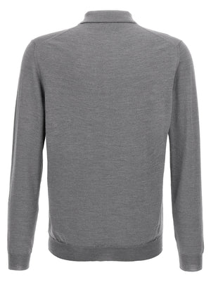 ZANONE Graues Kaschmir-Poloshirt