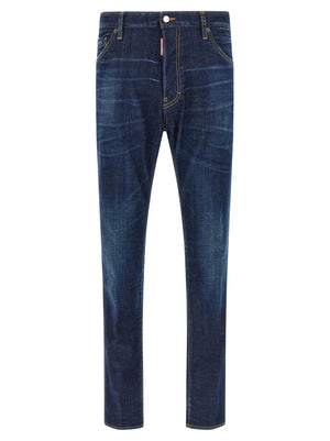 Dsquared² Blaue Jeans aus Baumwolle im geraden Schnitt