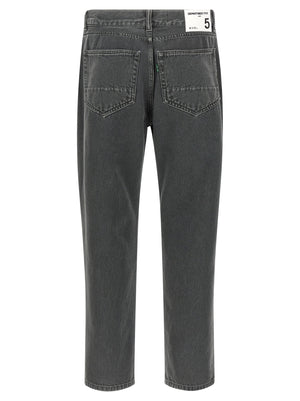 Department 5 Graue Cropped Jeans aus Baumwolle