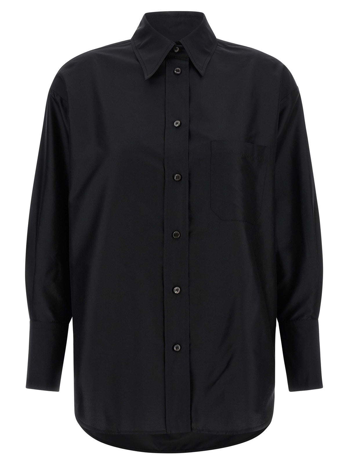 Alberto Biani Schwarze Seidenbluse
