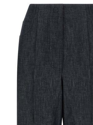 Fendi Blaue High-Waist Jeans aus Baumwolle