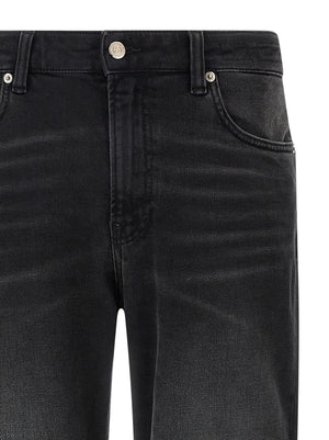 Department 5 Schwarze Baumwoll-Jeans mit geradem Bein