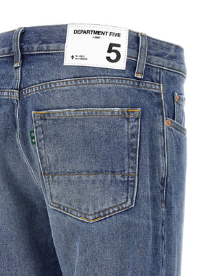 Department 5 Blaue Jeans aus Baumwolle im geraden Schnitt