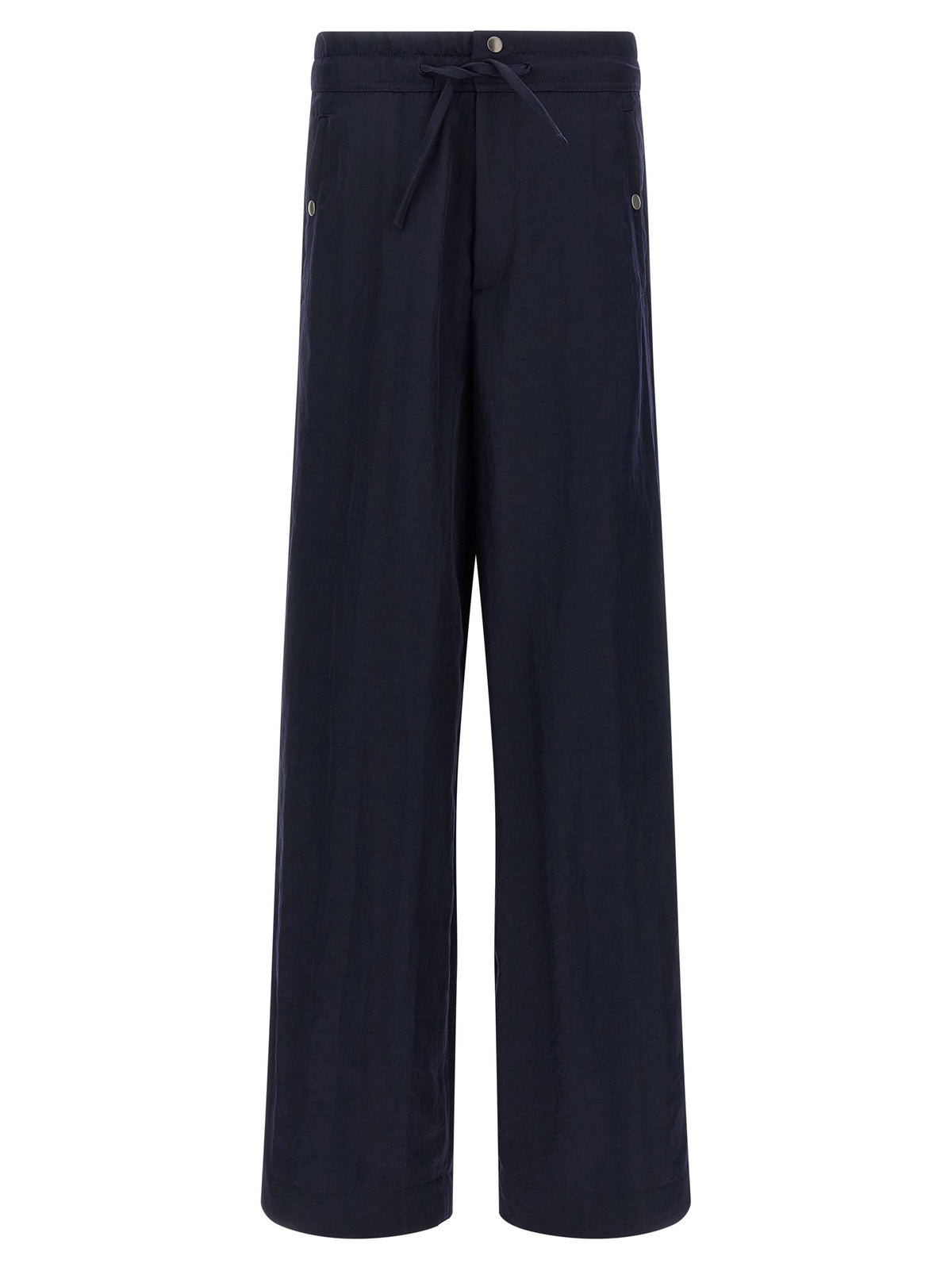 Dries Van Noten Blaue Freizeithose aus Nylon